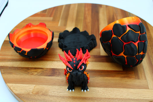 Inferno Hatchling – Lava Egg Dragon & Nesting Set